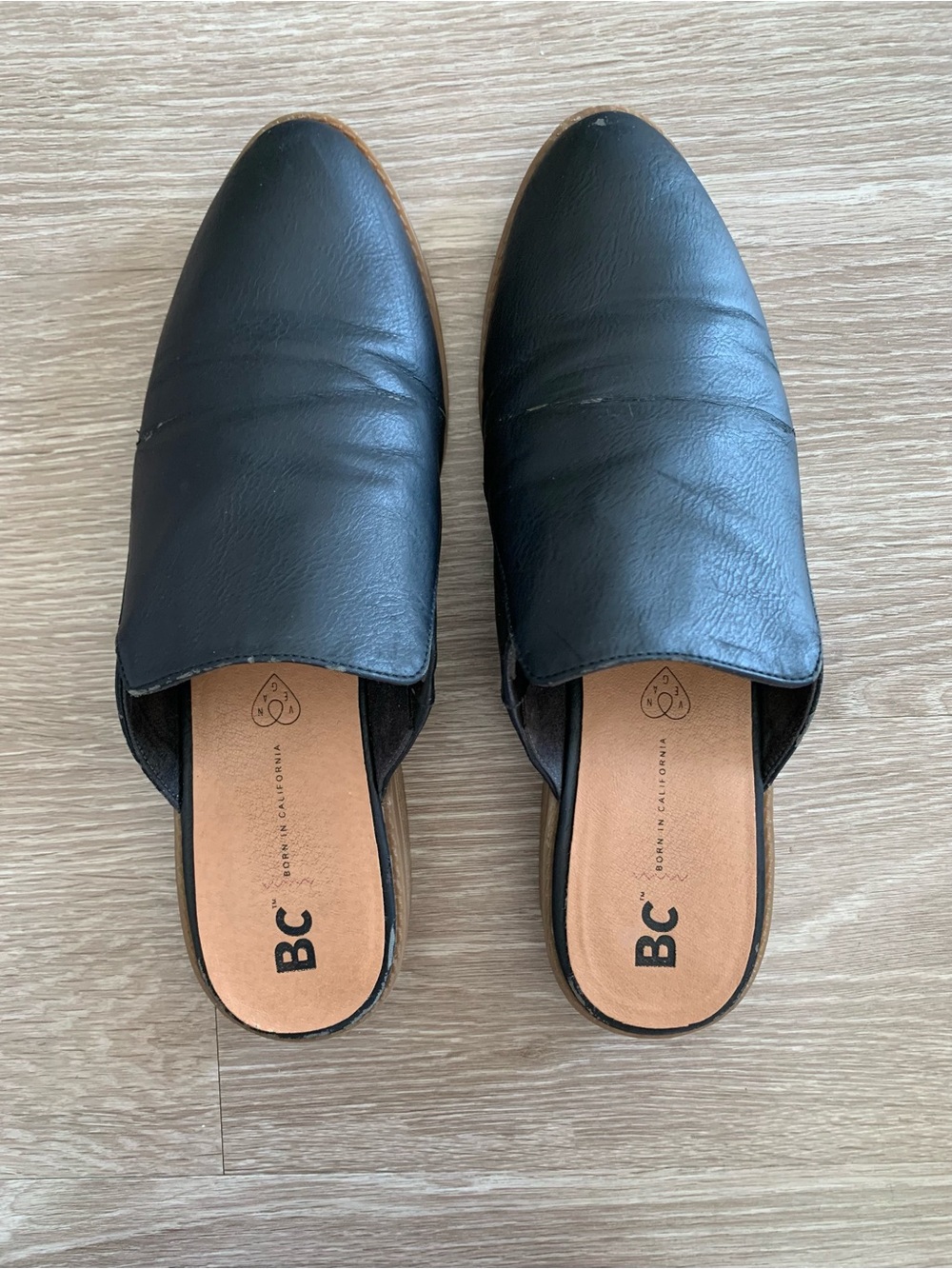 BC Footwear/Free People - Vegan Austin Mule Flats - Black - Size 9